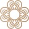Ekena Millwork Cohen Wood Fretwork Pierced Ceiling Medallion, Alder, 20"OD x 6 7/8"ID x 3/8"T CMWP20X20X0375COAL - alternate 3